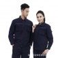 2018年新款藏青色长袖工装**服工作服工程服定制套装厂家**