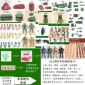 二战兵人模型玩具军事沙盘套装玩具武器装备玩具怀旧有成品
